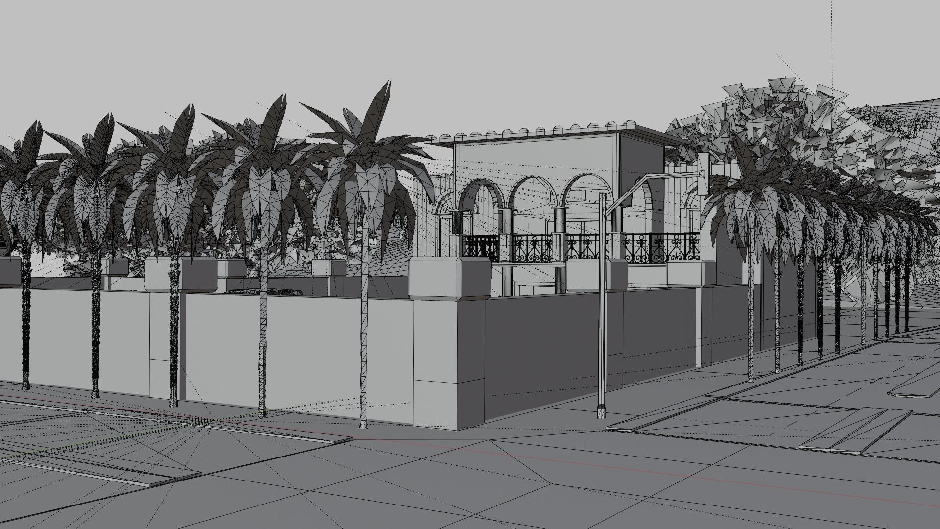 Los Angeles City Hollywood Sign Capitol Records USA California 3D model_40