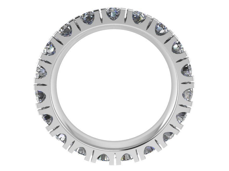 Diamond ring 2718 3D print model 3D print model_3