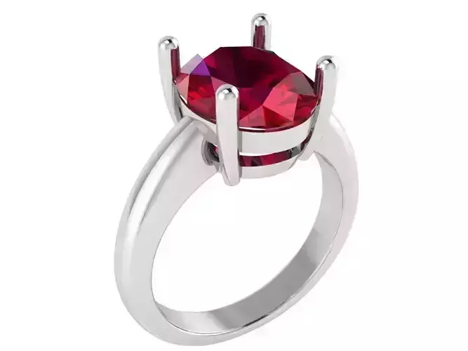 Red Diamond ring 2720 3D print model  3D print model