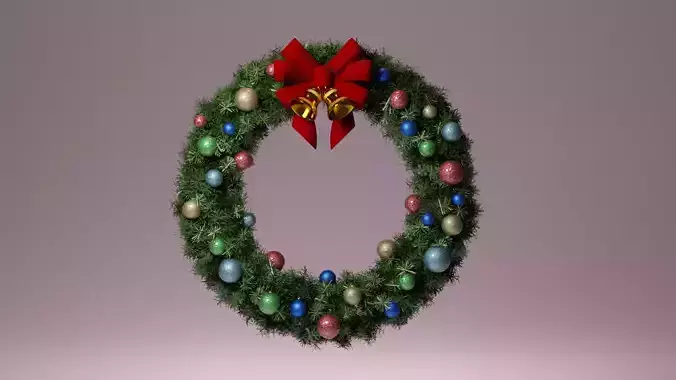 Wreath christmas Free 3D model