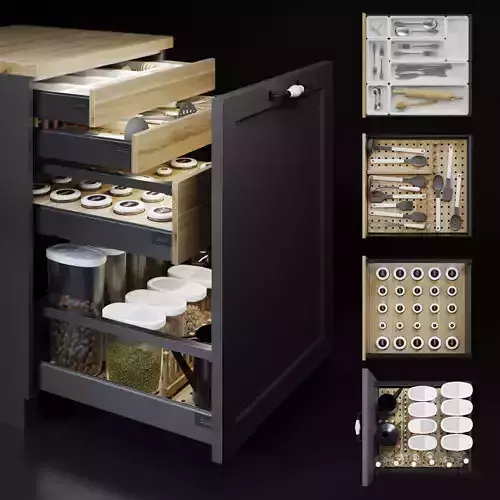 Kitchen Drawers Fillings Set1