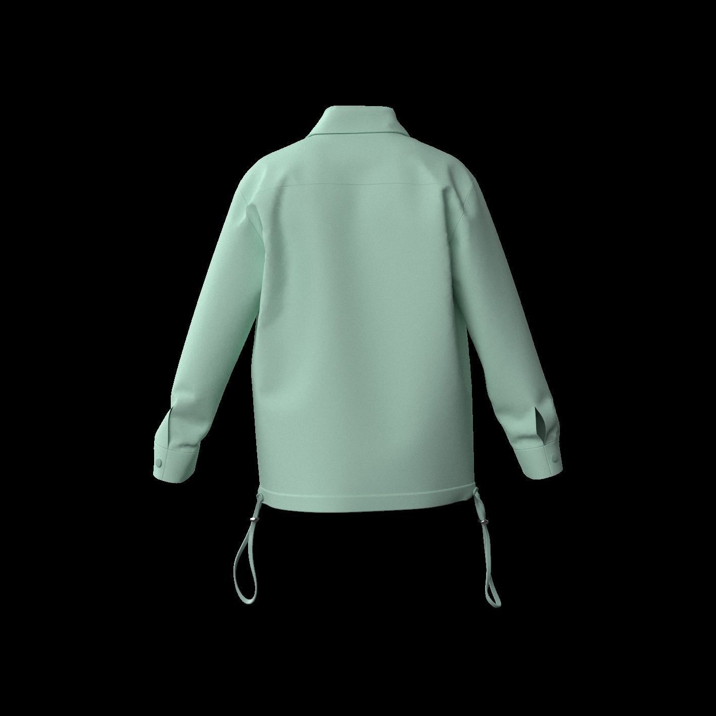 clo3D jacket design 3D model_1