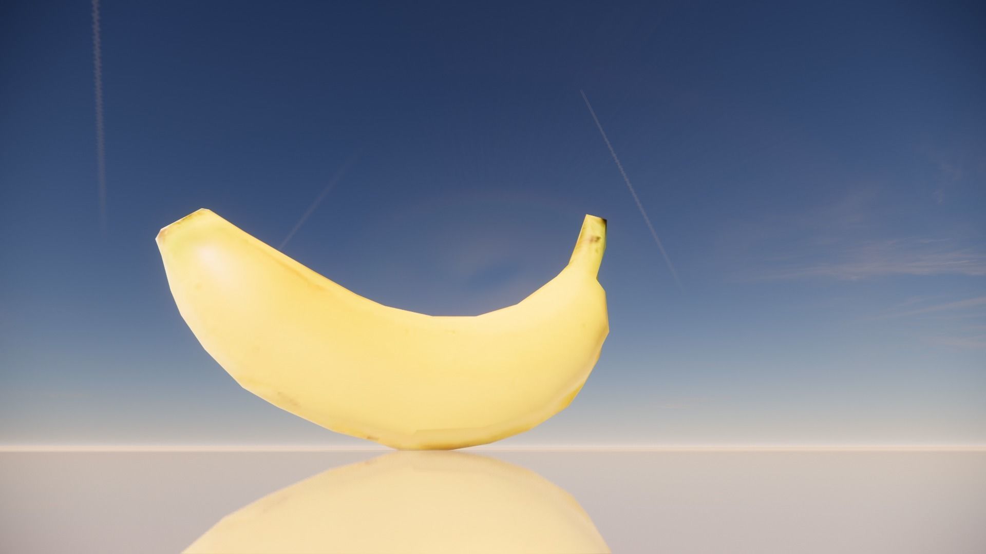 Banana model three bananas 3D model_7