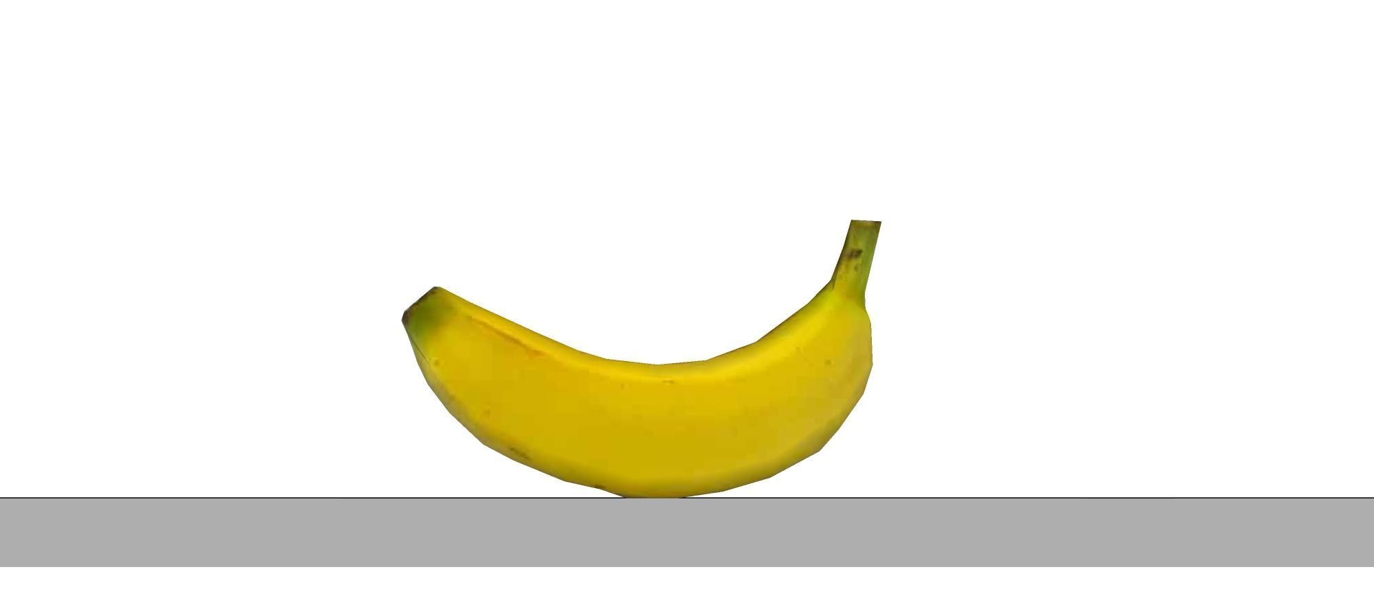 Banana model three bananas 3D model_14