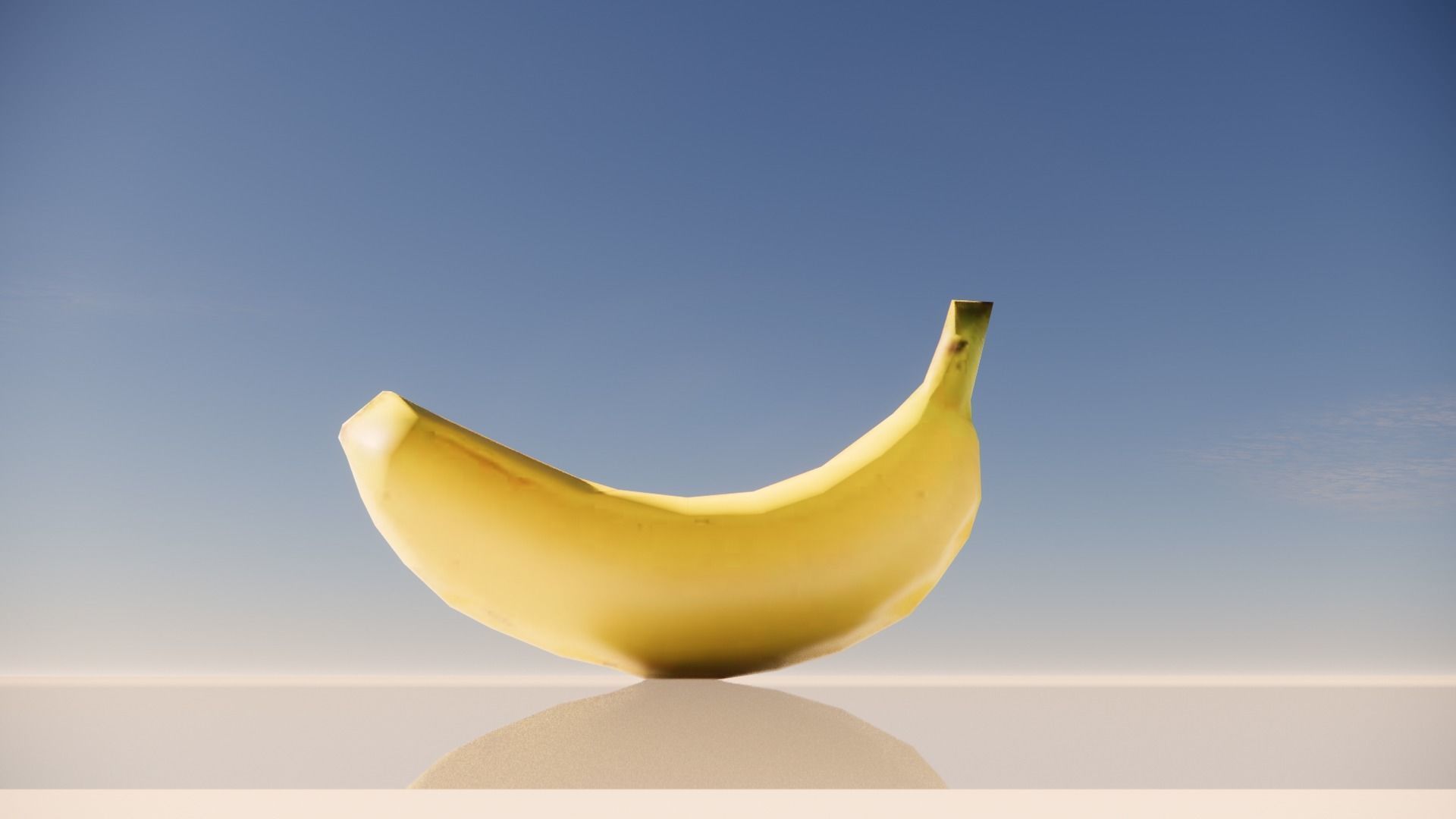 Banana model three bananas 3D model_4