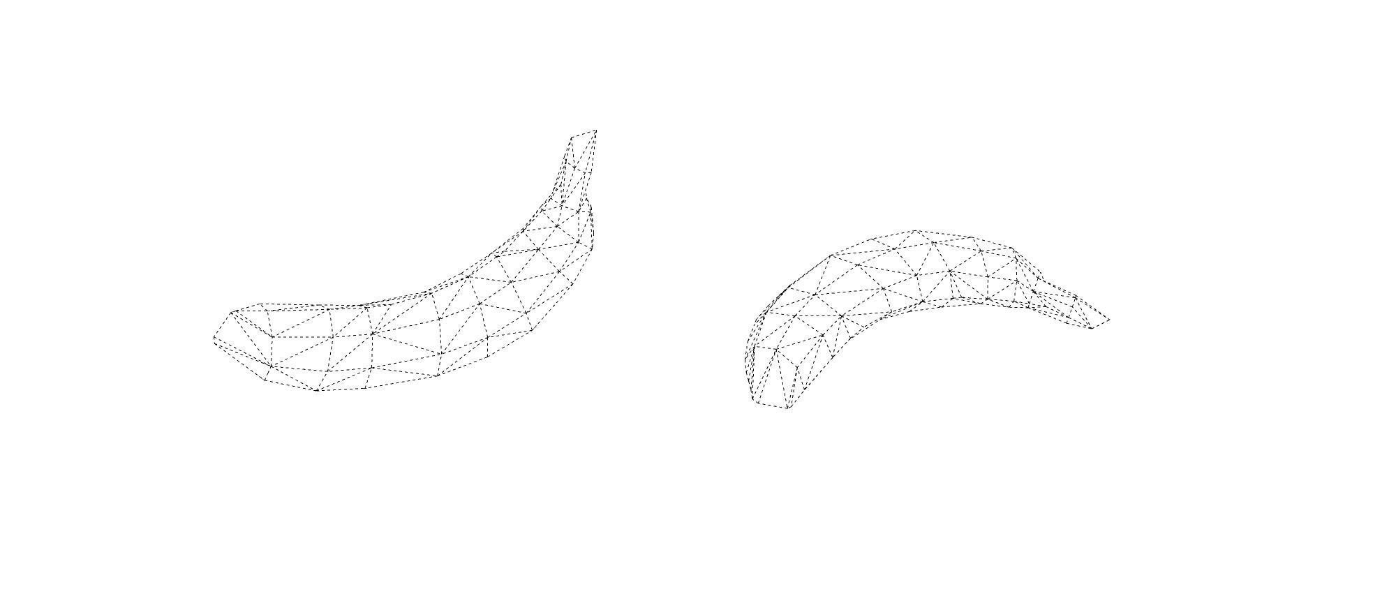 Banana model three bananas 3D model_11