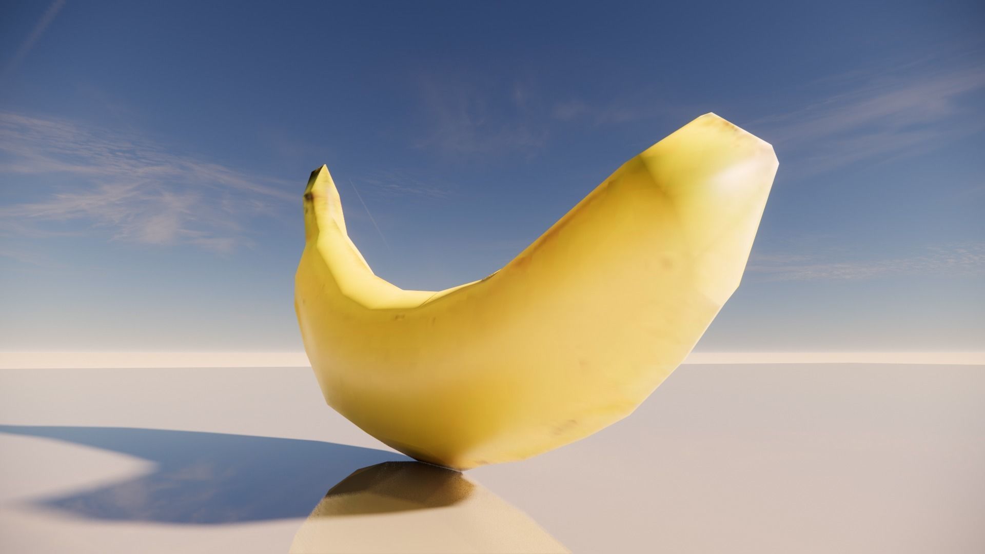 Banana model three bananas 3D model_5