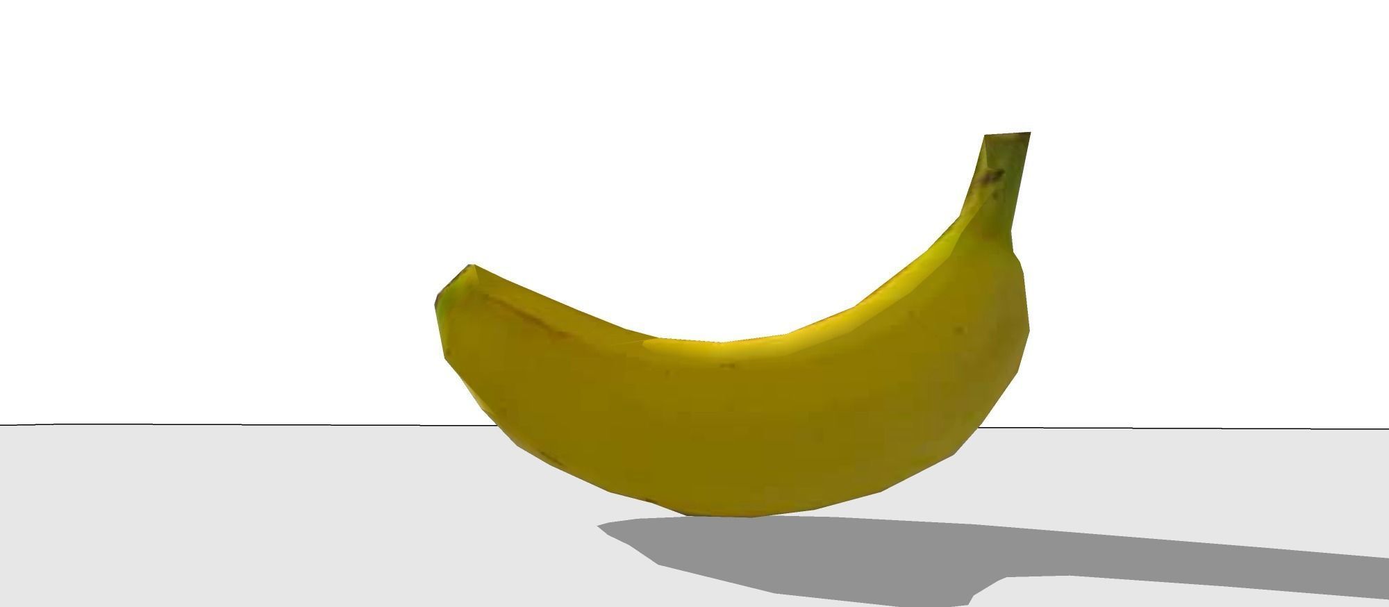 Banana model three bananas 3D model_15