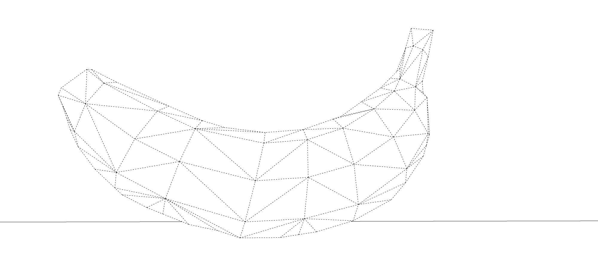 Banana model three bananas 3D model_12