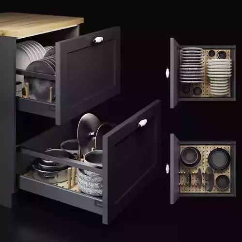 Kitchen Drawers Fillings Set2