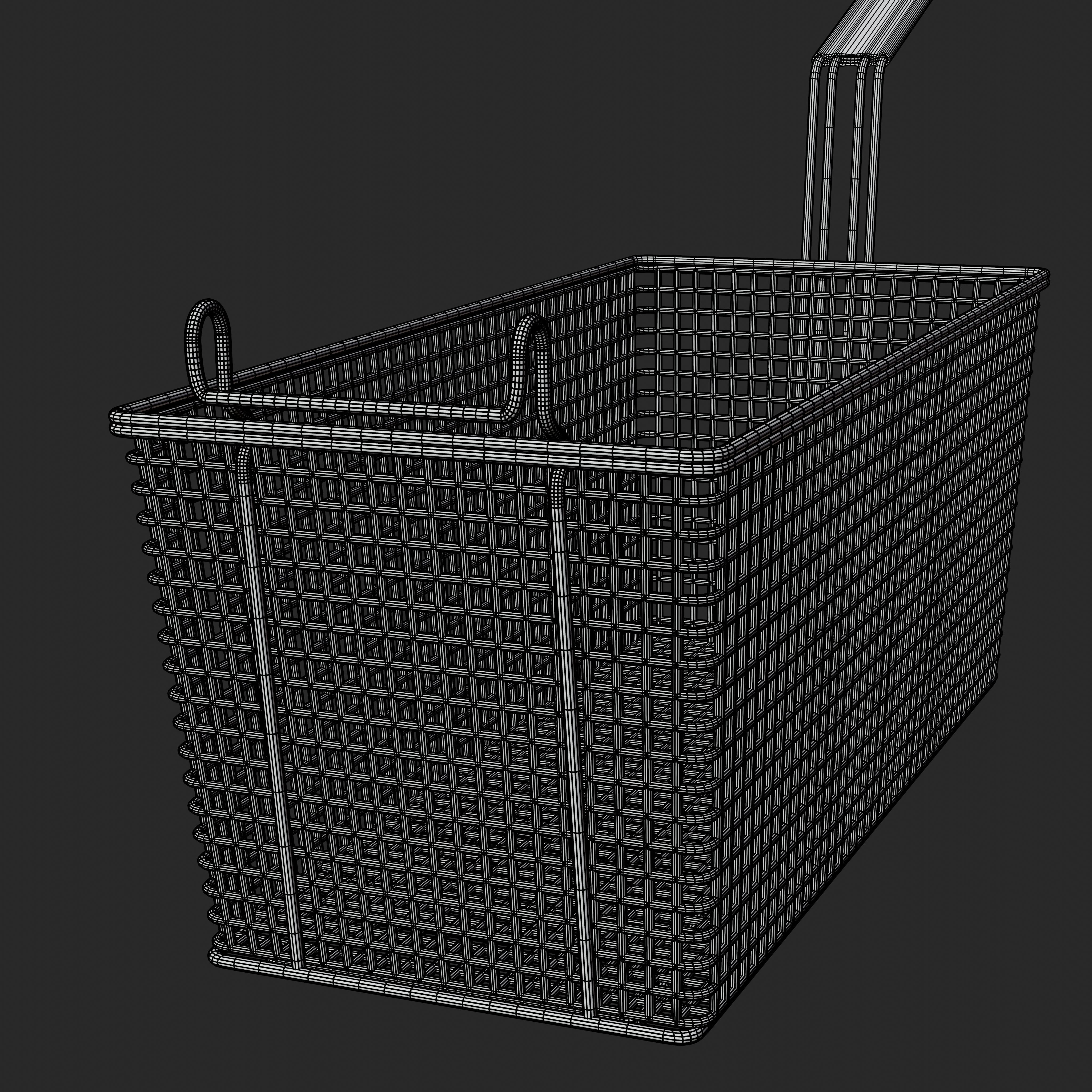 Deep Fryer Basket 3D model_5