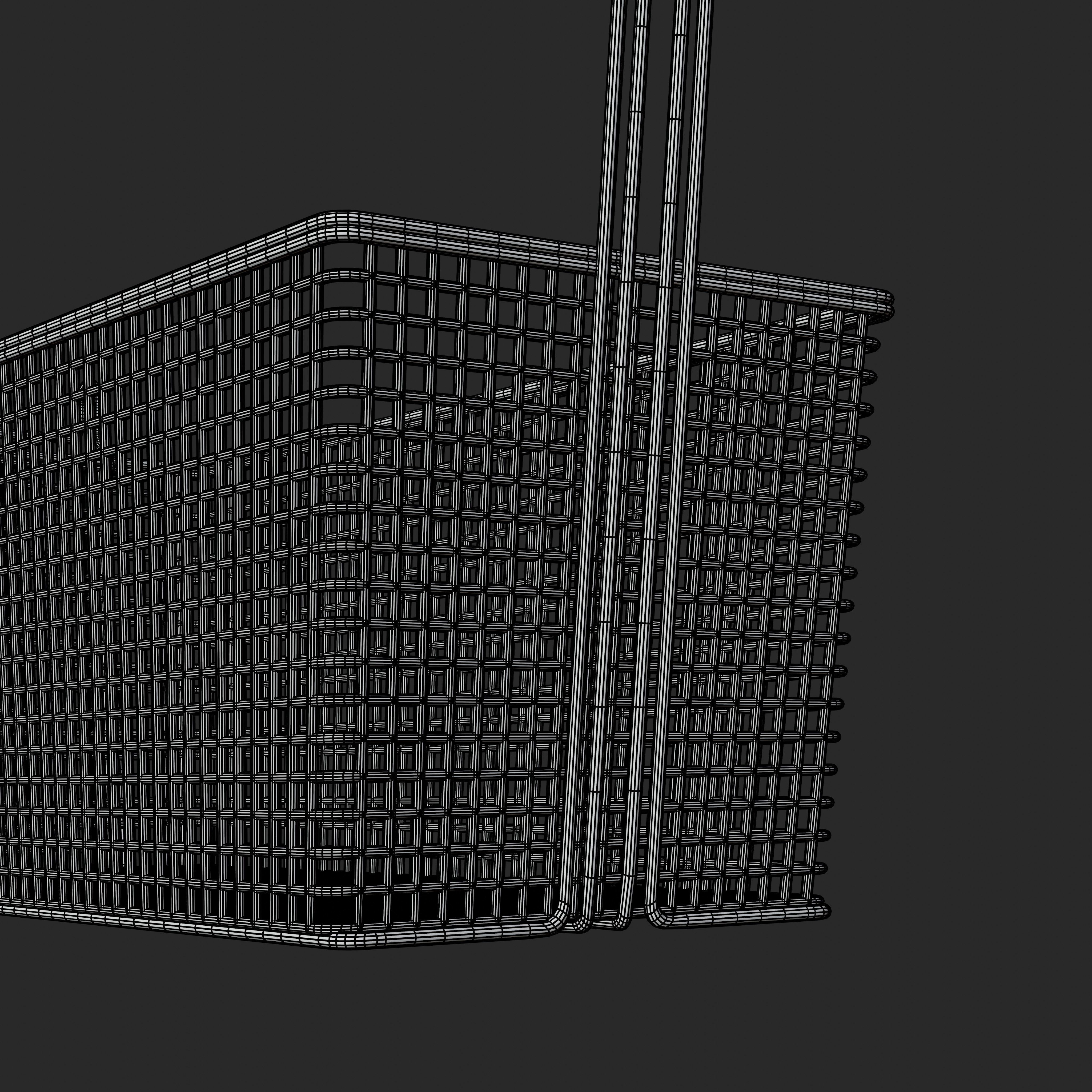 Deep Fryer Basket 3D model_7