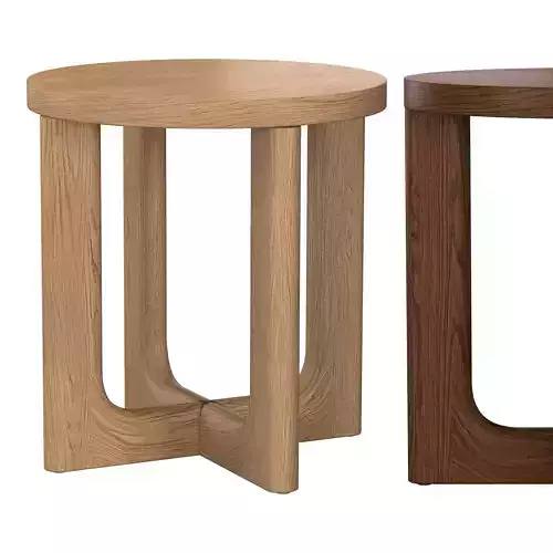BRETON ROUND SIDE TABLE 3D model
