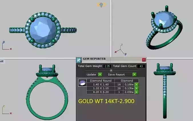 halo engagement ring