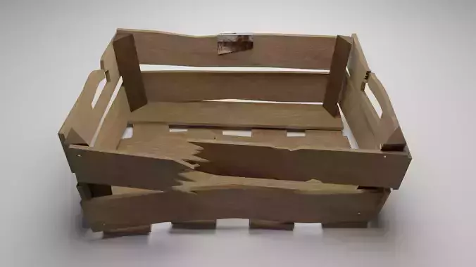 Broken Wooden Crate