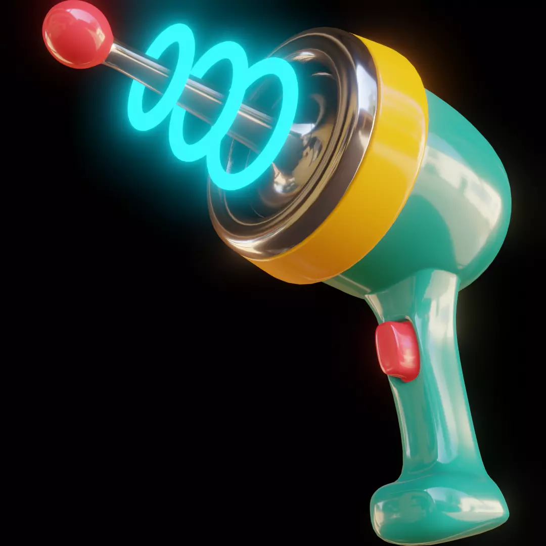 Laser Gun 3D model_0