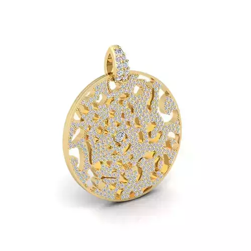 Lion Pendent 3d Model and Render 