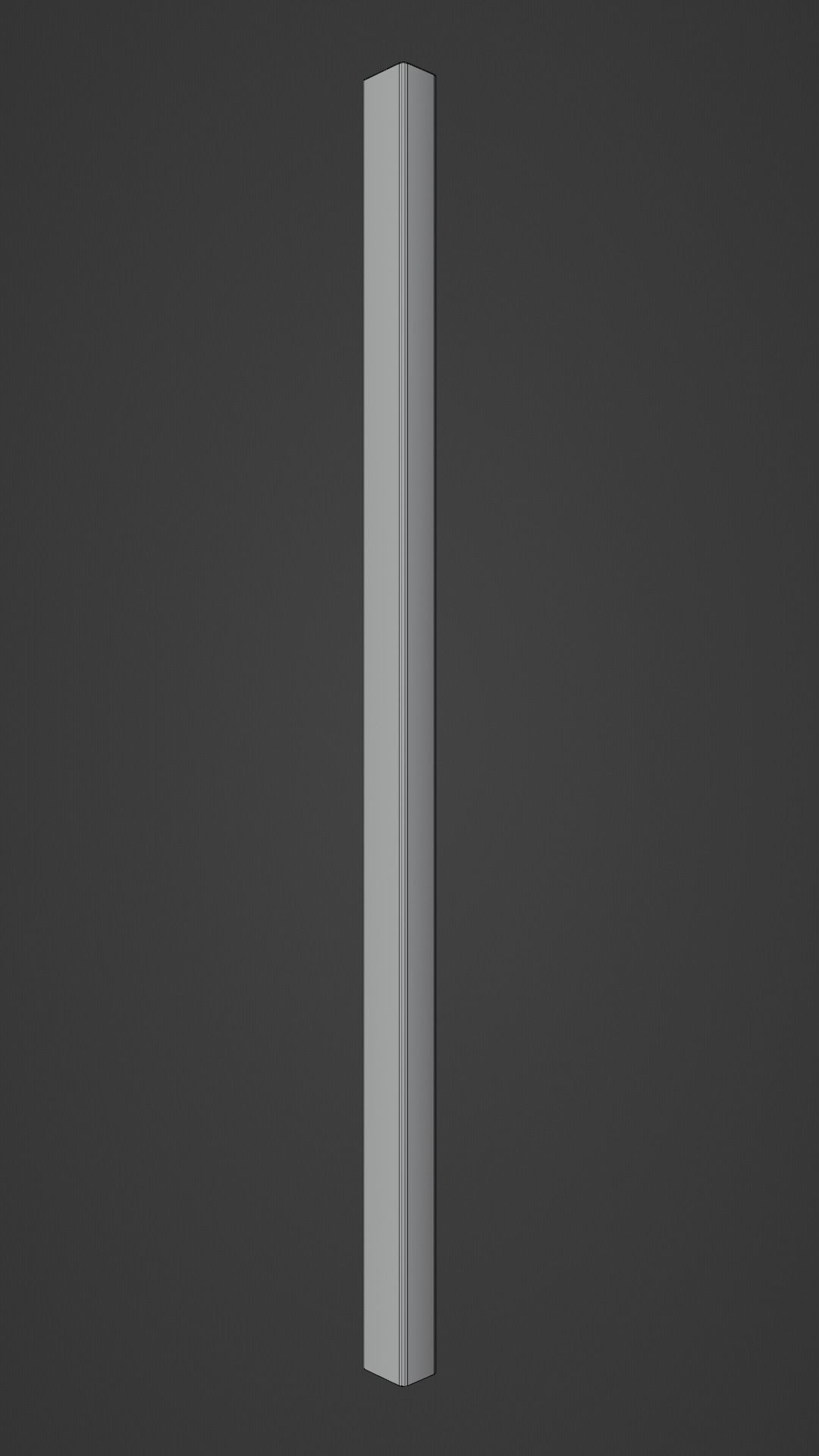 Power street pole Low-poly 3D model_4