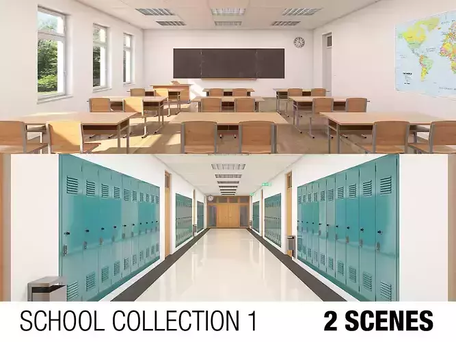 School Collection 1 interior of building 