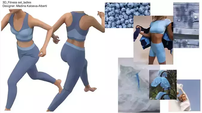 Clo3D fitness outfit