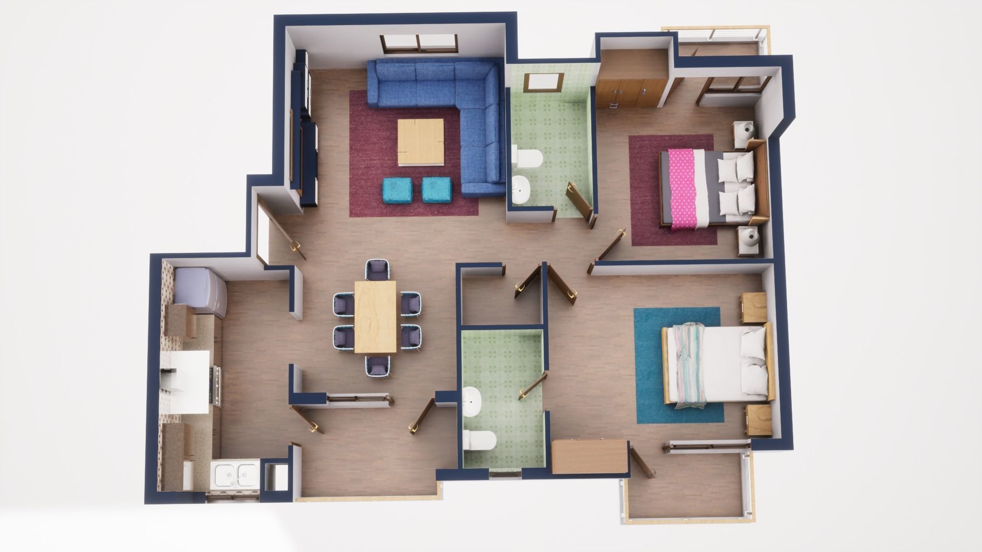 3D Floor Plan Model 37 3D model_3