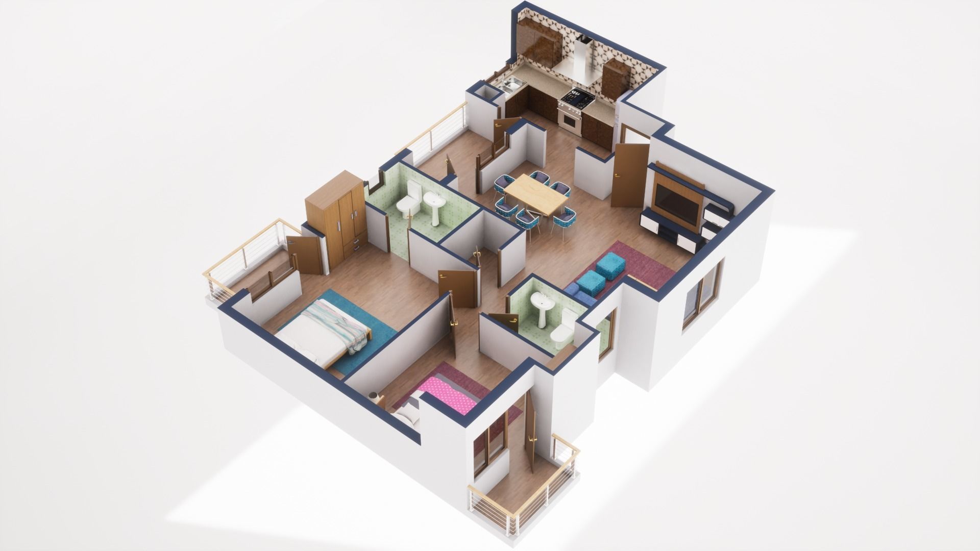 3D Floor Plan Model 37 3D model_1