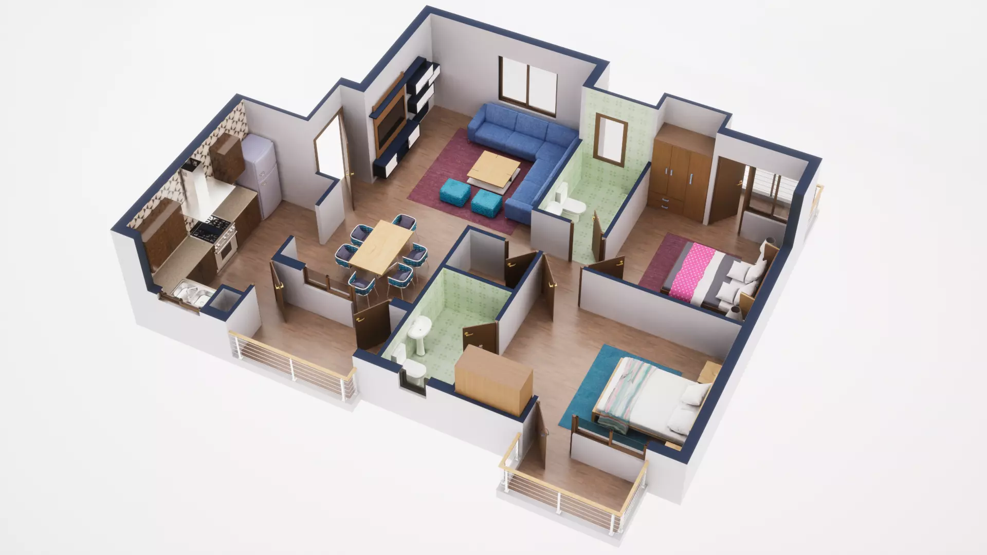 3D Floor Plan Model 37 3D model_0