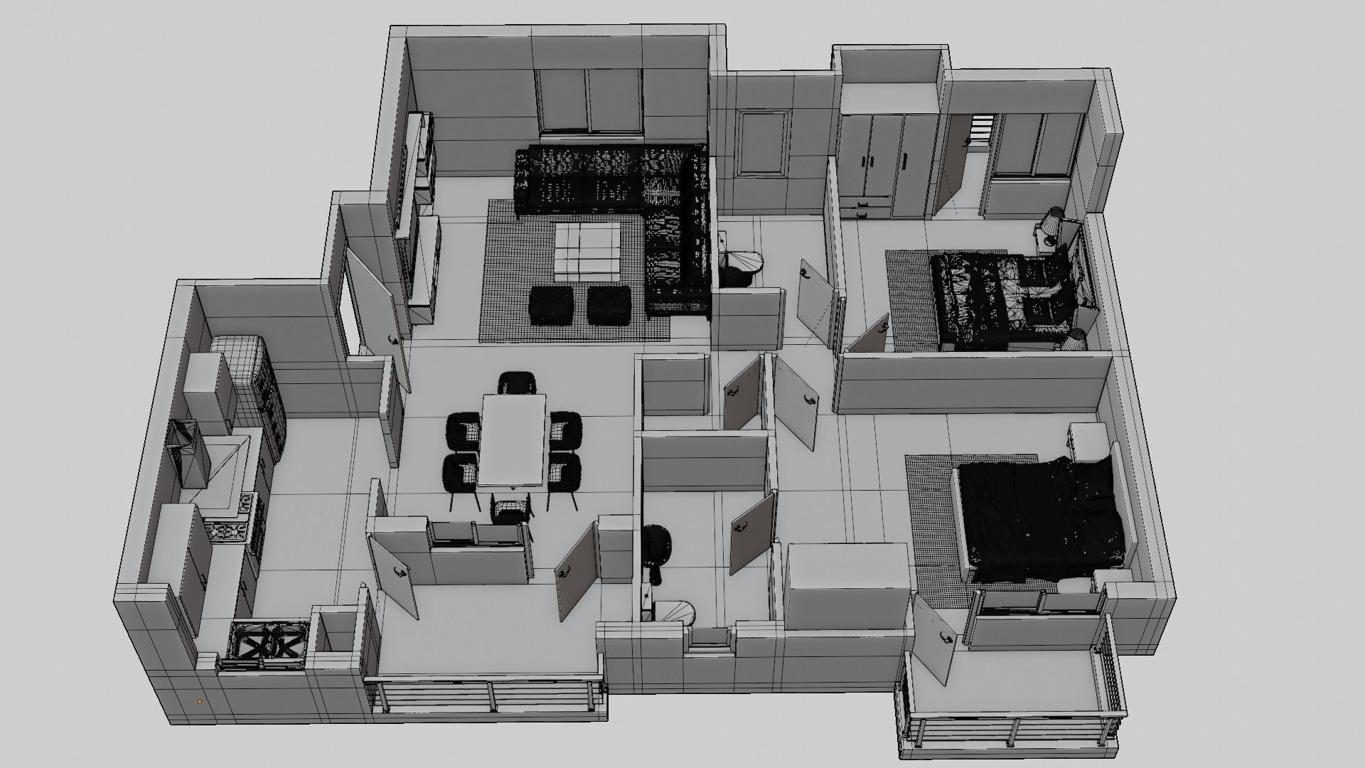 3D Floor Plan Model 37 3D model_5