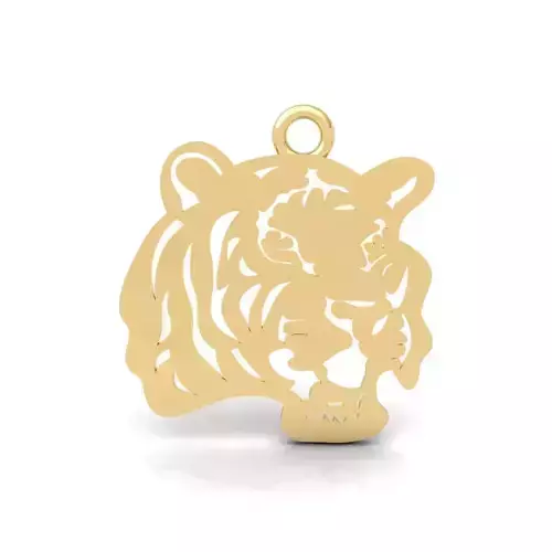 Lion Pendent 3d Model and Render 