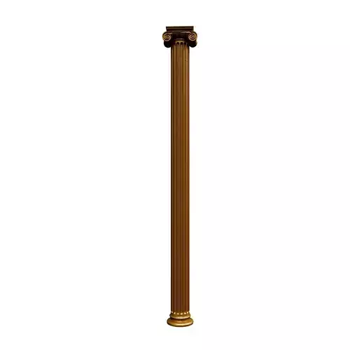 colomn golden column Low-poly 3D model