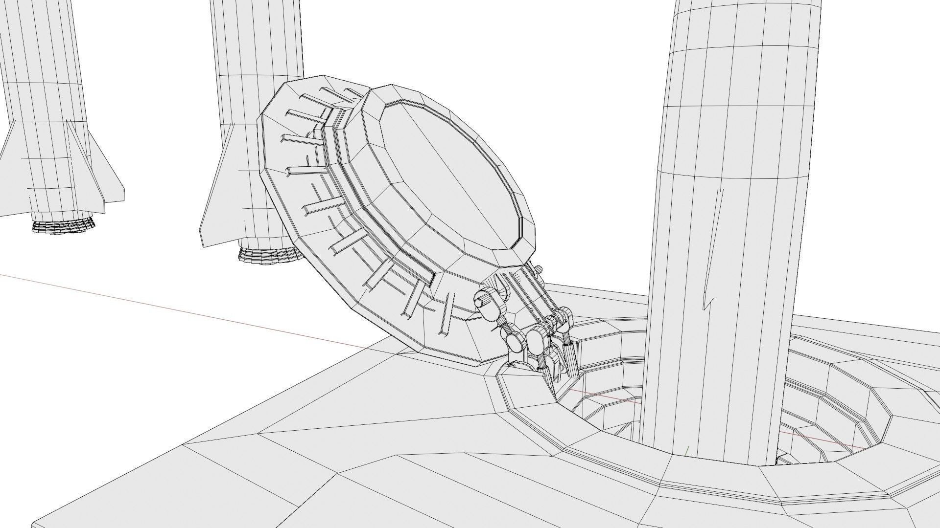 Missile with 2k pbr textures 3 variation Low-poly 3D model_14