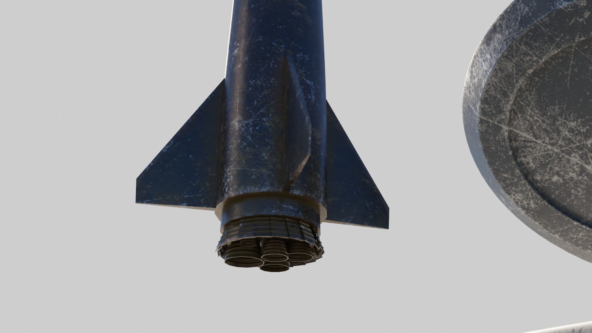 Missile with 2k pbr textures 3 variation Low-poly 3D model_6