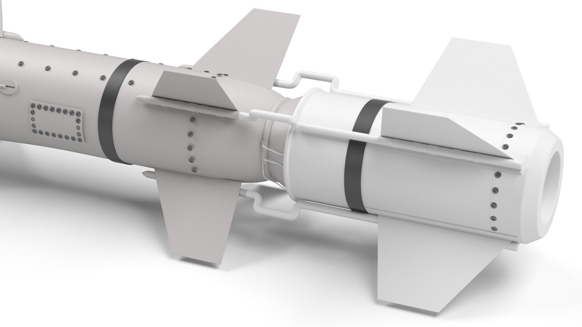 AGM UGM RGM 84 Harpoon Anti-Ship Missile 3D model_2