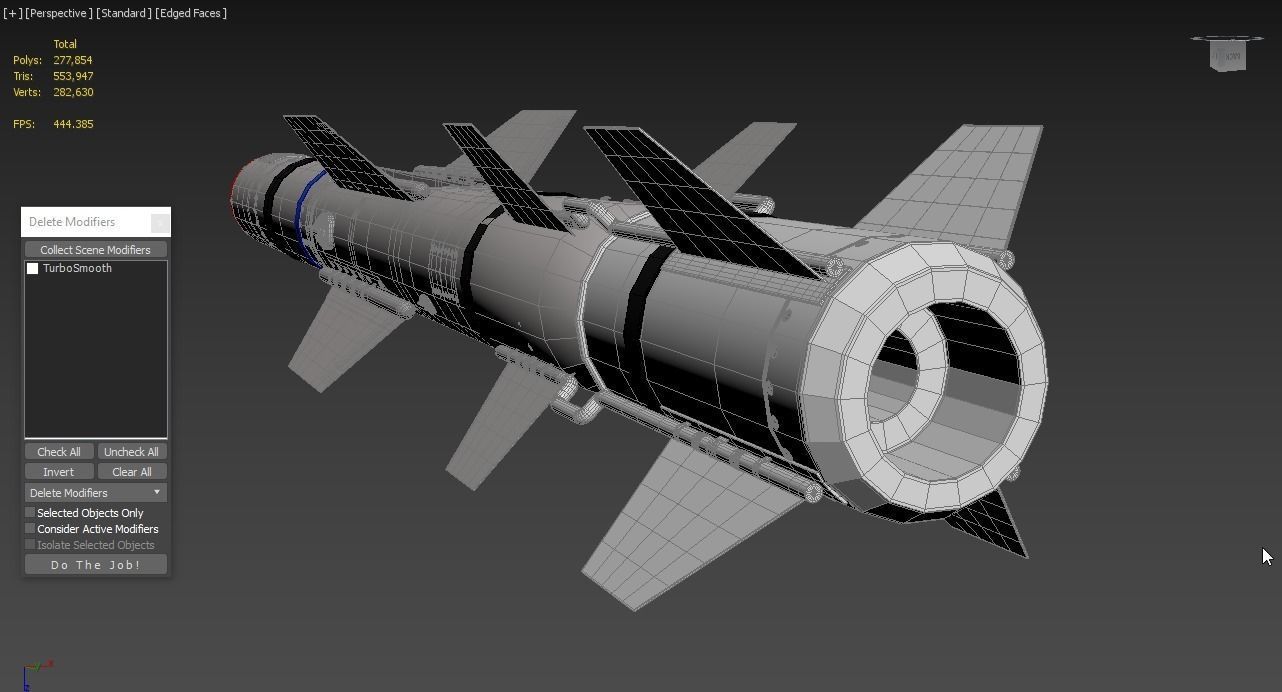 AGM UGM RGM 84 Harpoon Anti-Ship Missile 3D model_6