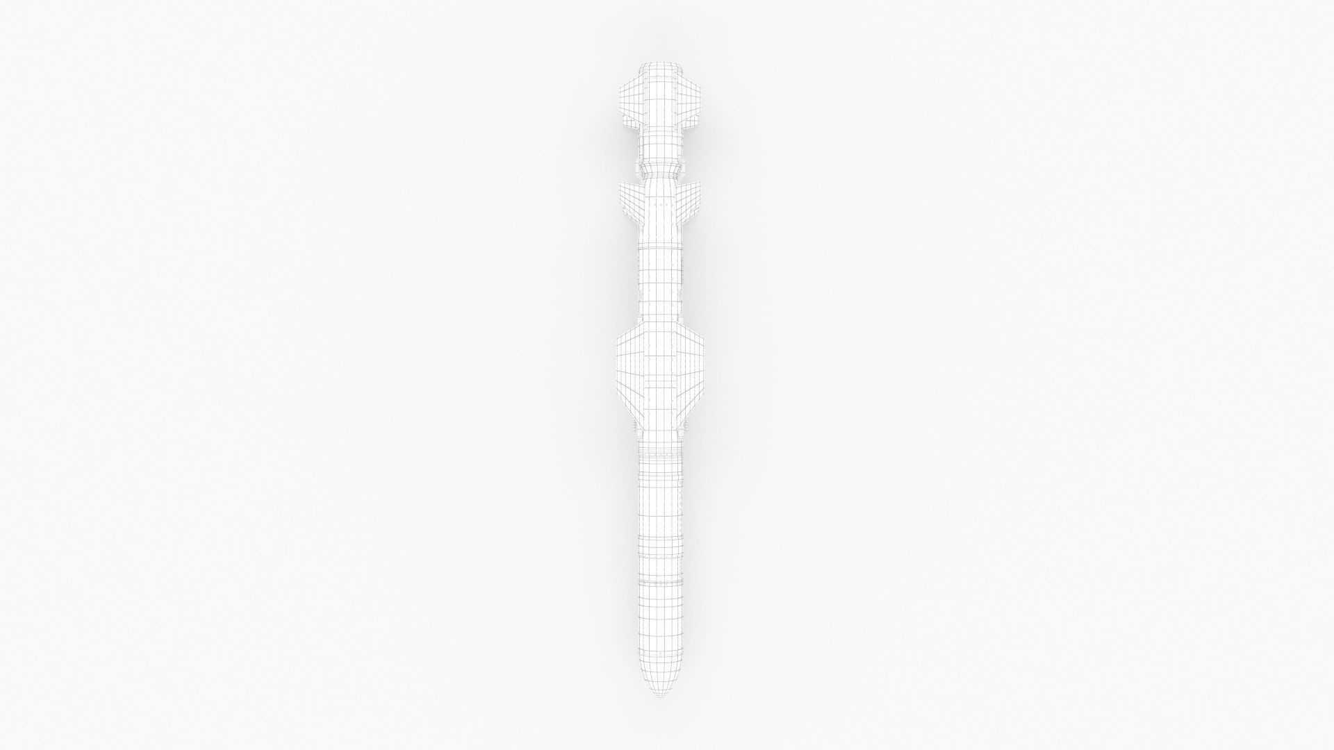 AGM UGM RGM 84 Harpoon Anti-Ship Missile 3D model_15