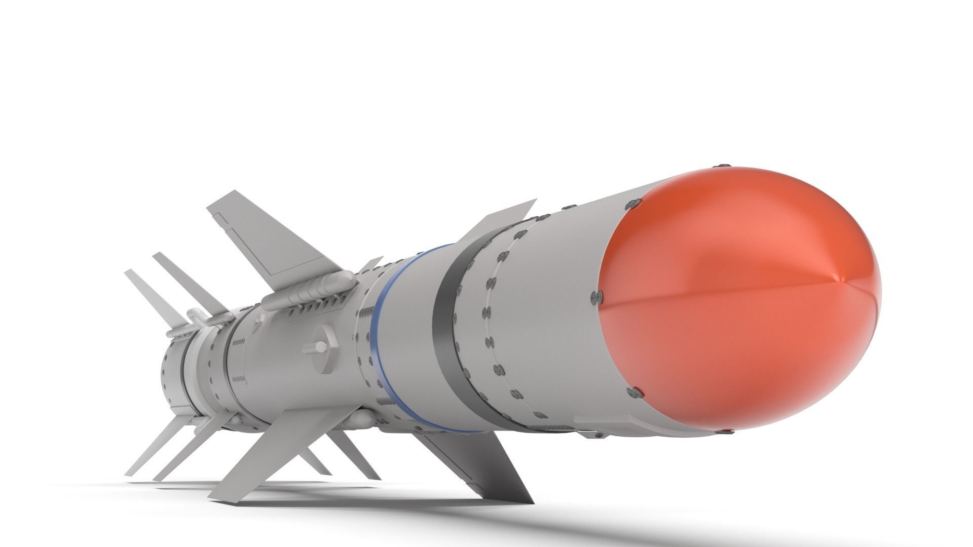 AGM UGM RGM 84 Harpoon Anti-Ship Missile 3D model_3