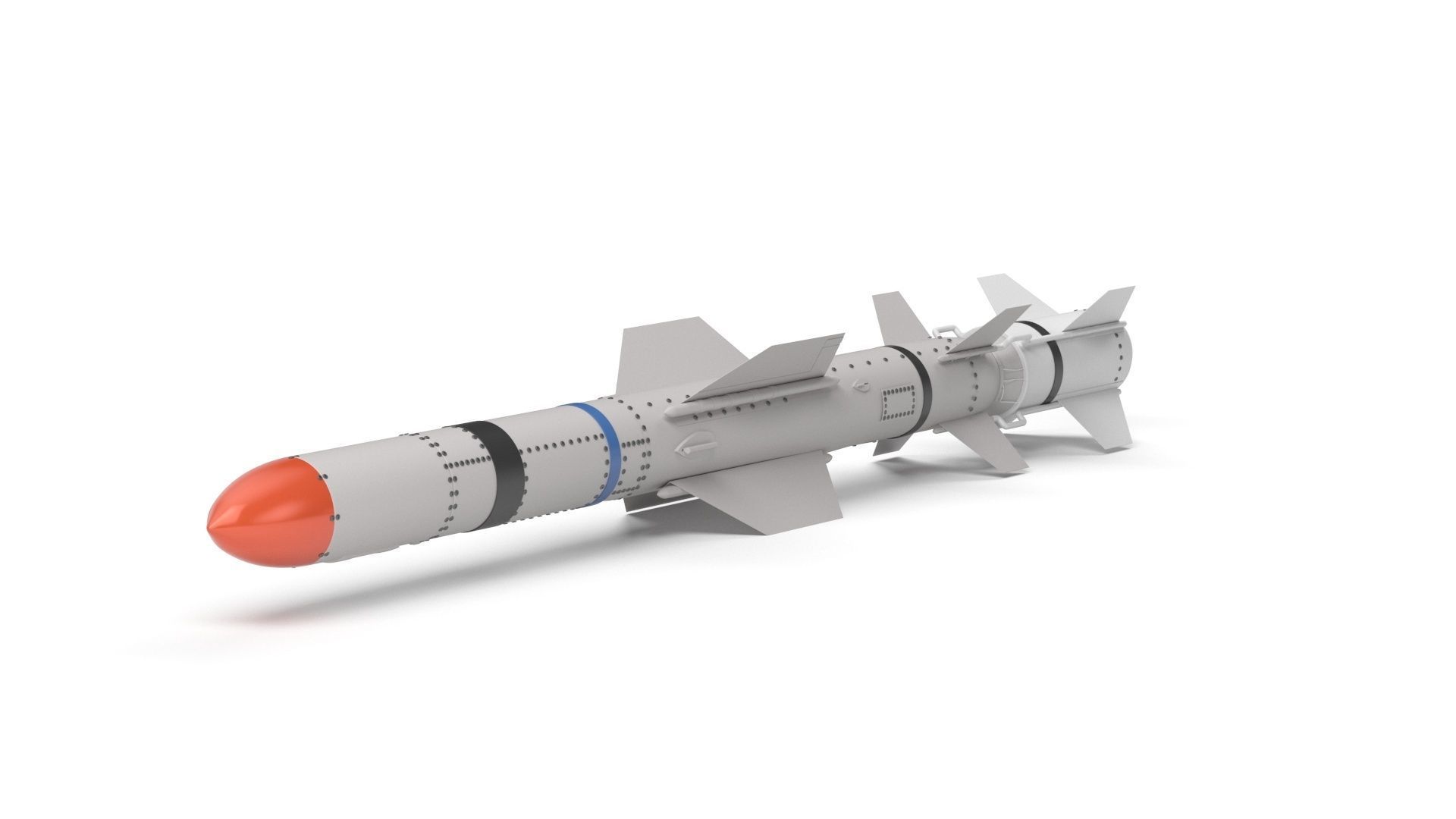 AGM UGM RGM 84 Harpoon Anti-Ship Missile 3D model_34