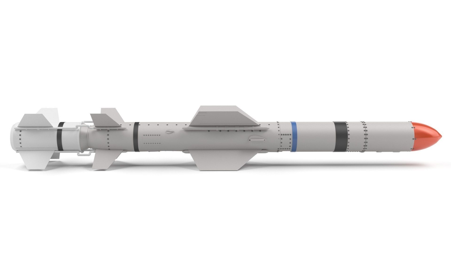 AGM UGM RGM 84 Harpoon Anti-Ship Missile 3D model_12