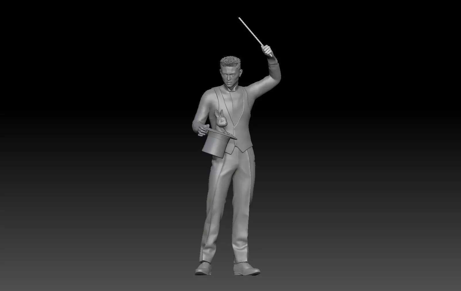 MAGICIAN SHOWING MAGIC TRICKS 1 3D print model