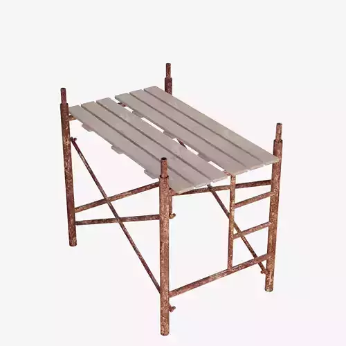 Scaffolding Construction Rusted