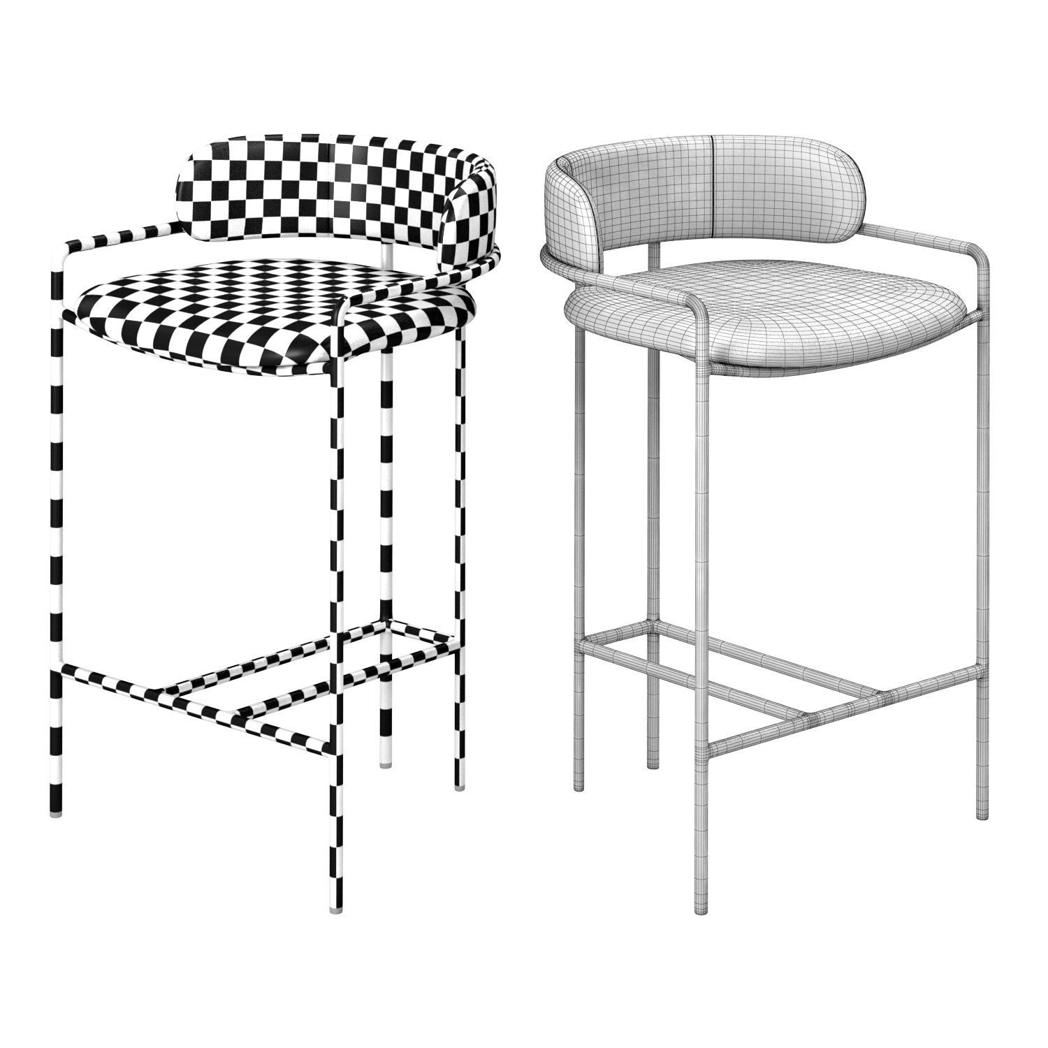 LENOX BAR and COUNTER STOOLS 3D model_8