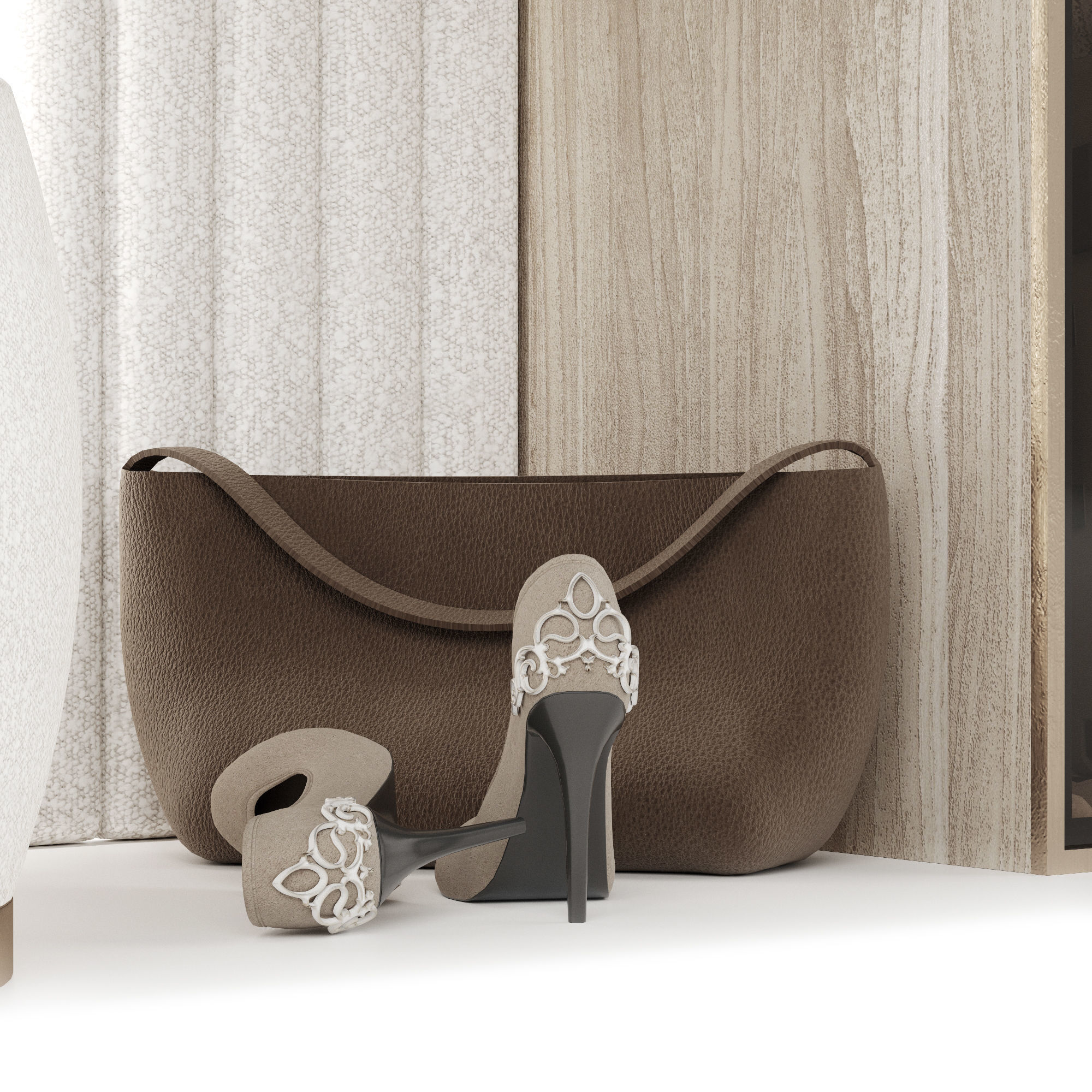 Composition in the hallway 3D model_6