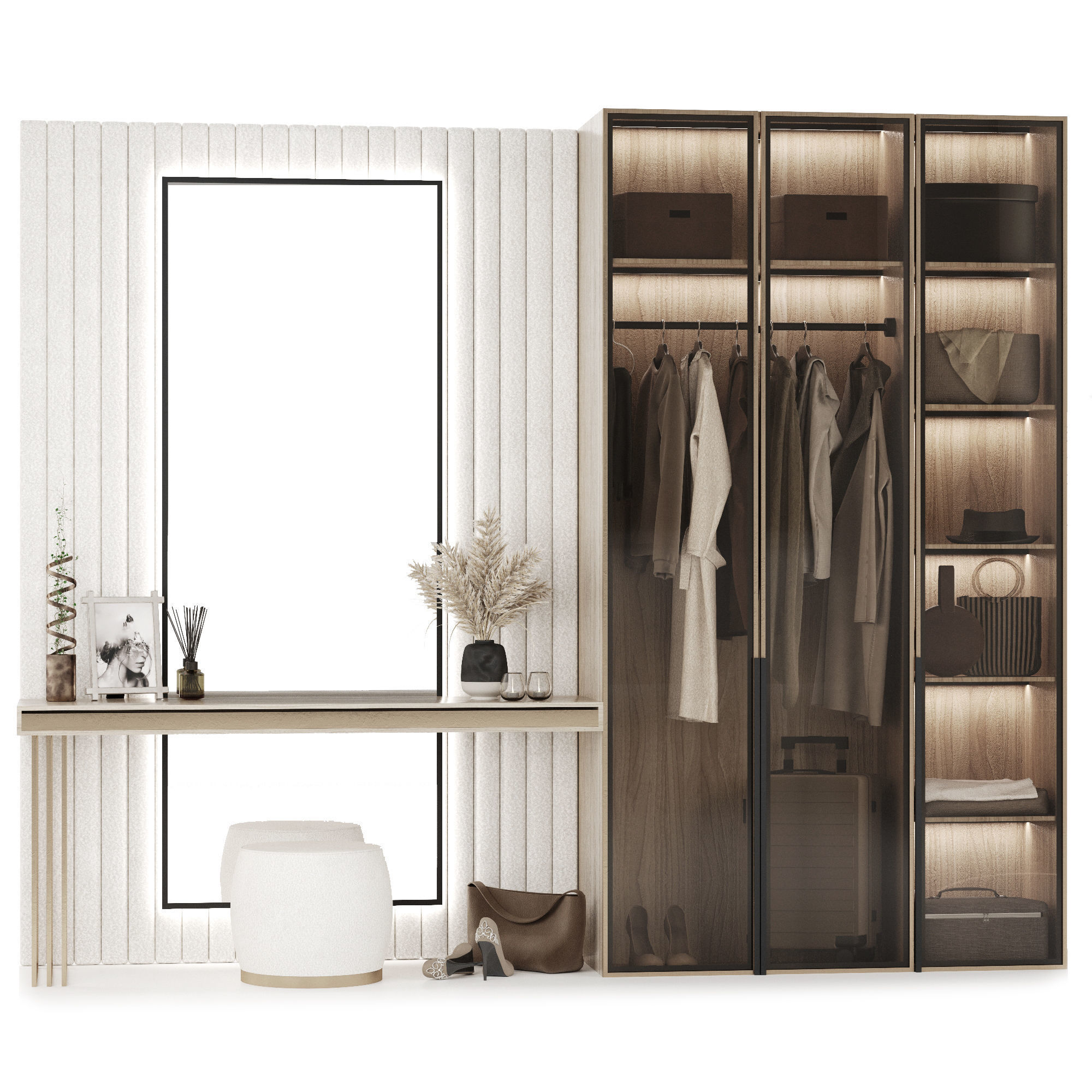 Composition in the hallway 3D model_3