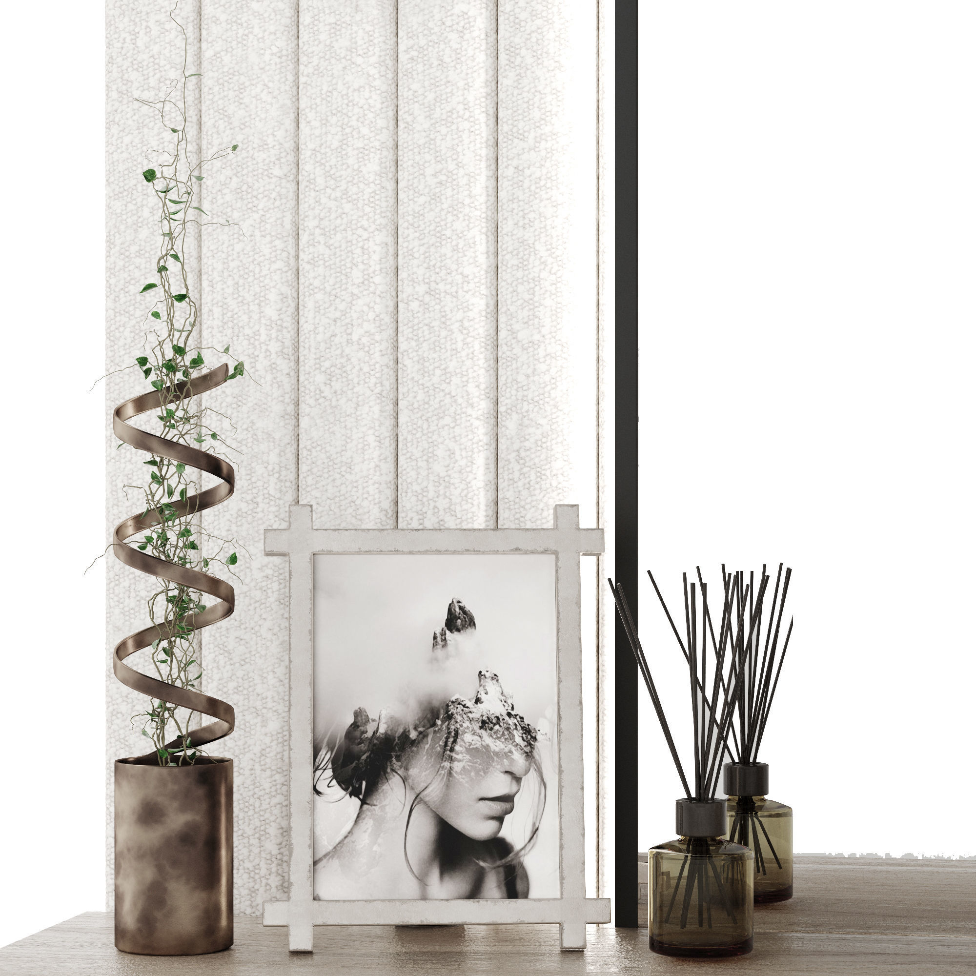 Composition in the hallway 3D model_5