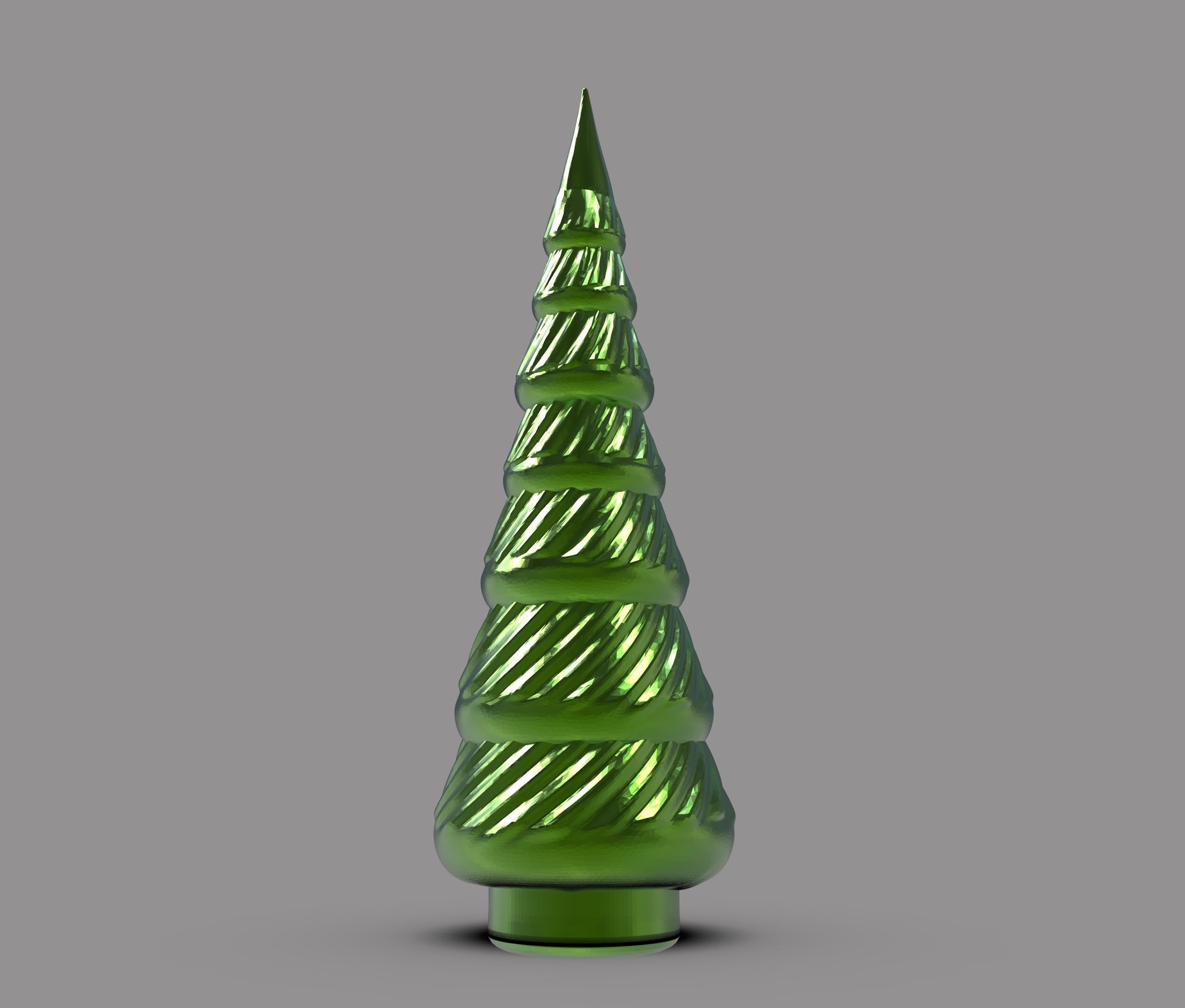 Christmas Tree Lamp 3D print model_3