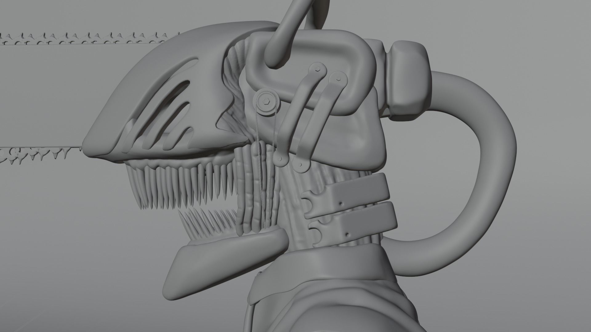 Chainsaw Man Bust 3D Model 3D model_17