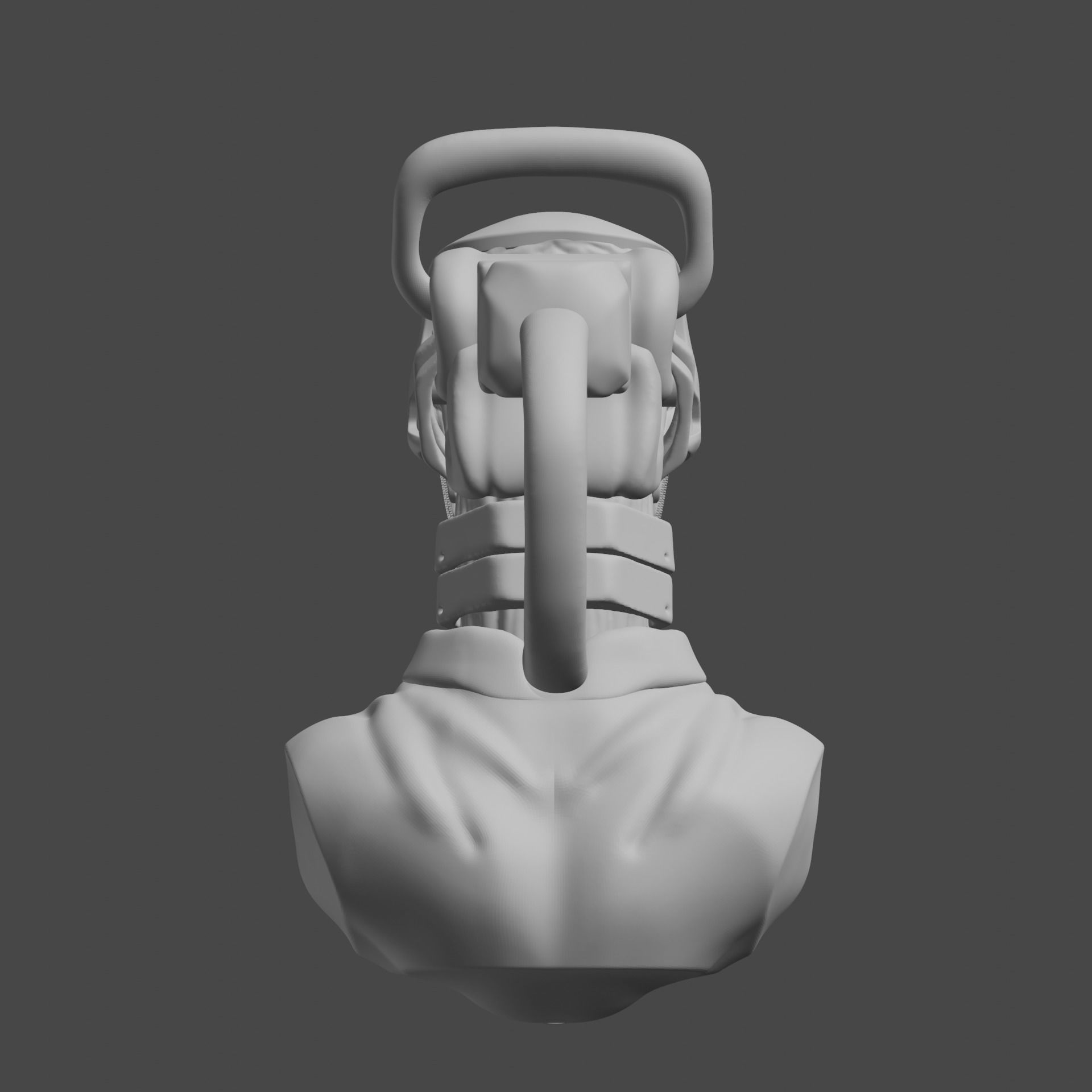 Chainsaw Man Bust 3D Model 3D model_12