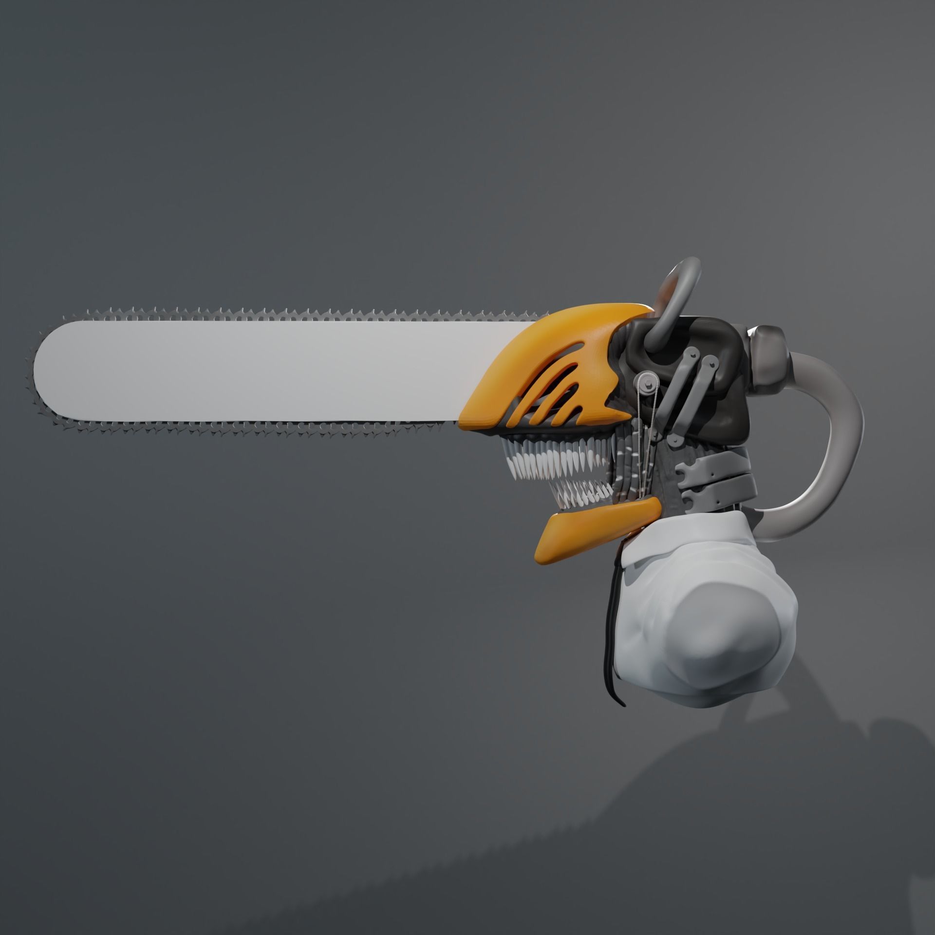 Chainsaw Man Bust 3D Model 3D model_2