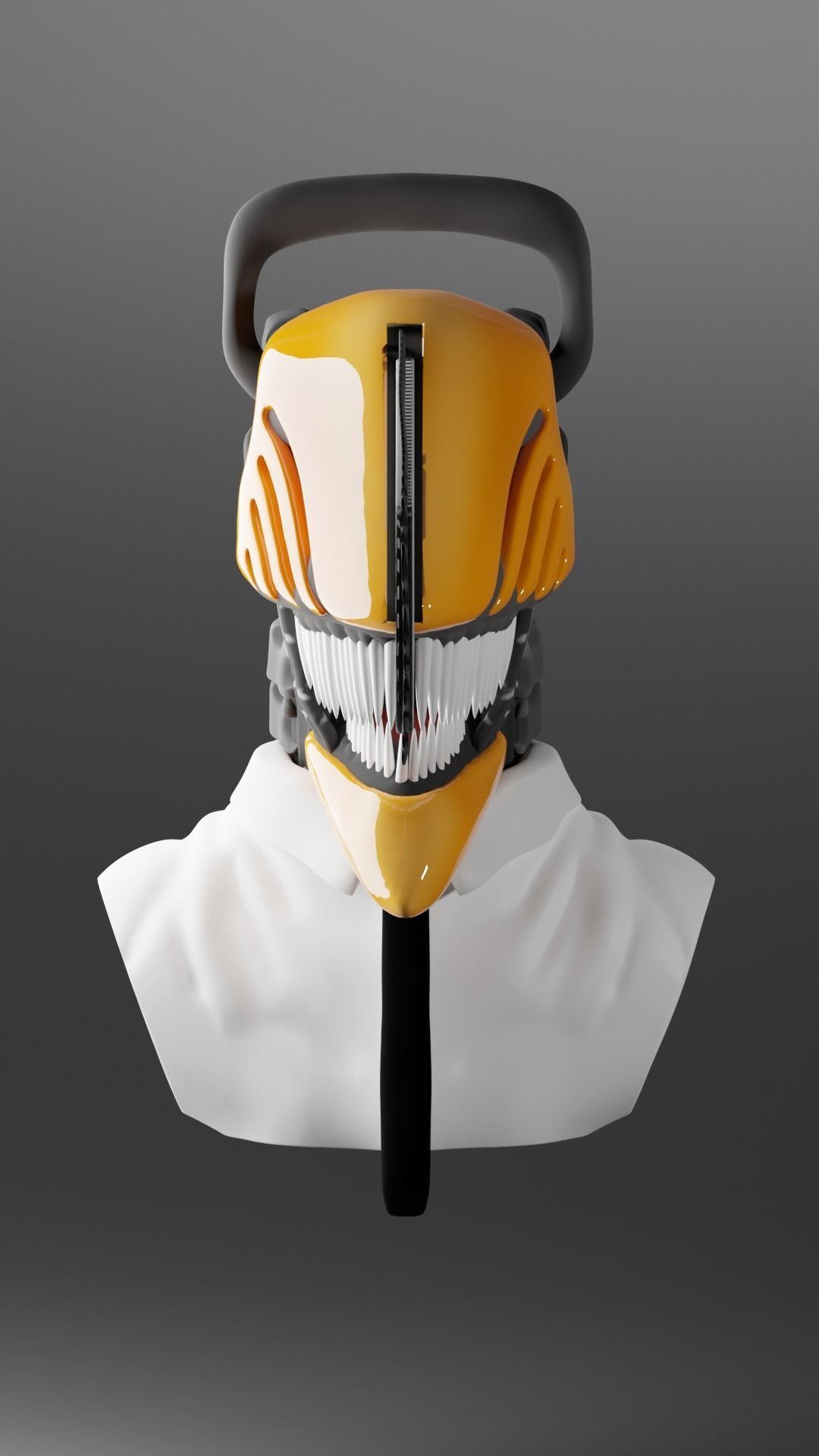 Chainsaw Man Bust 3D Model 3D model_5