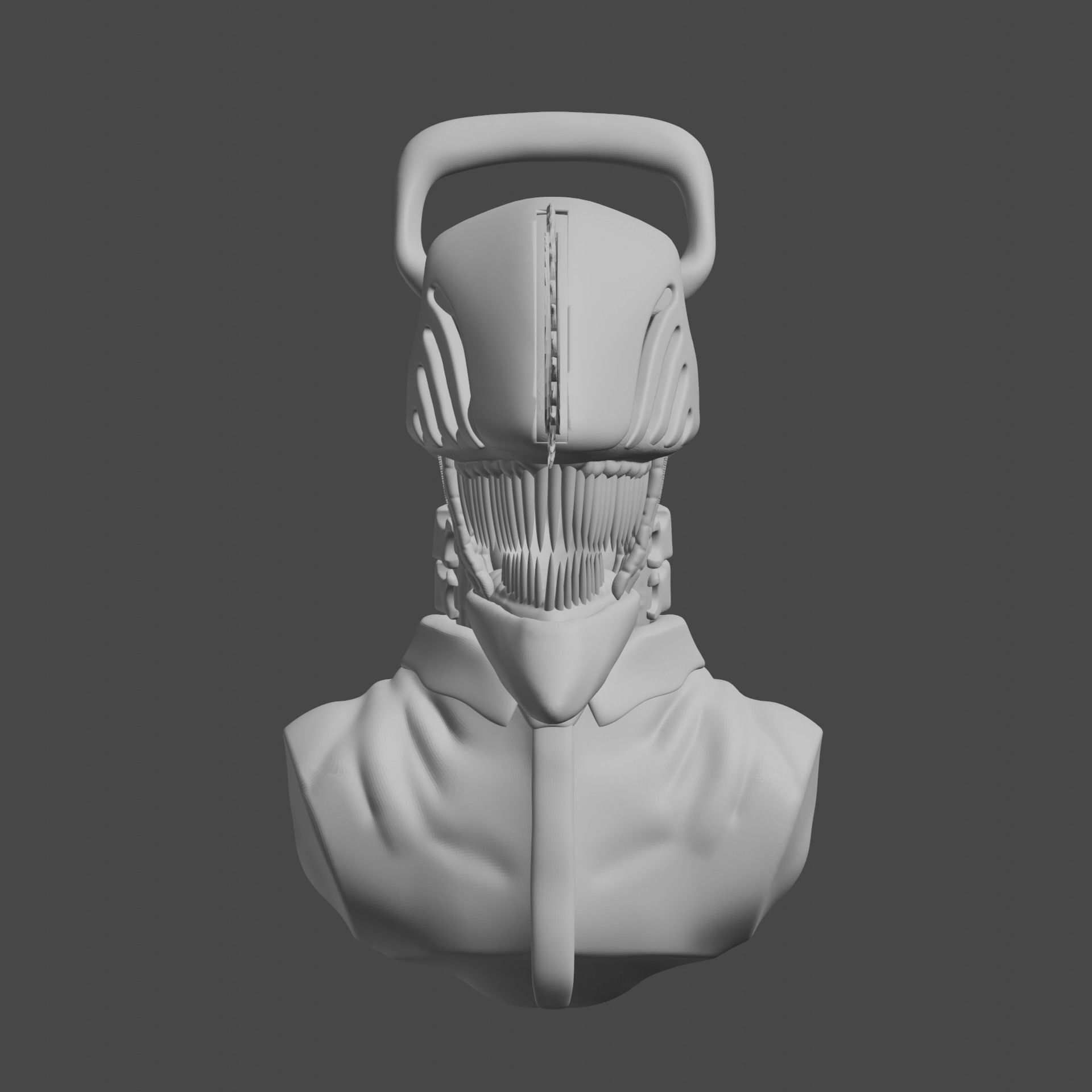 Chainsaw Man Bust 3D Model 3D model_11